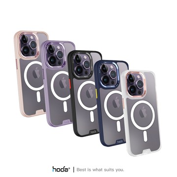 hoda iPhone 14 Pro Max 6.7吋 MagSafe 柔石軍規防摔保護殼