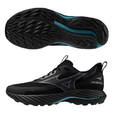 Mizuno 美津濃 慢跑鞋 男鞋 女鞋 WAVE RIDER GTX 3 SW 4E超寬楦 黑【運動世界】J1GC257801