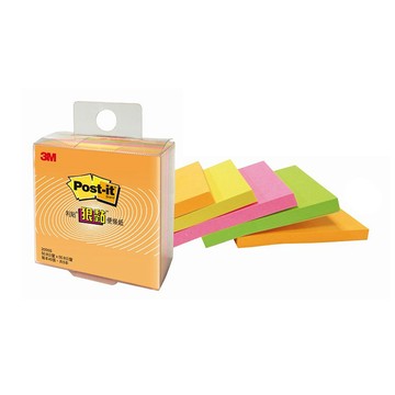 【龍品文創】3M 2055S 狠黏紙磚利貼-顏色隨機