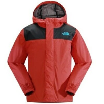 [ THE NORTH FACE ] 男童  DryVent 防水外套 火紅/瀝灰 / NF00AQRCYH4 {XL}
