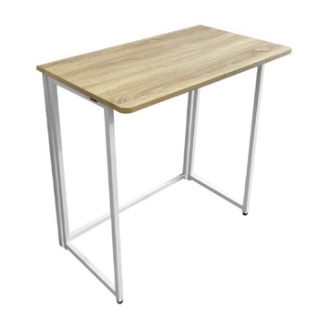 KI WISH 居家生活 摺疊桌 80 X 45 X 74cm 免組裝 摺疊收納 餐桌 書桌 工作桌  橡木紋