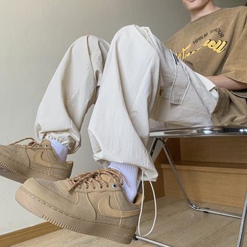 日系工裝褲男秋季薄款直筒寬松休閑長褲美式vibe機能褲男士傘兵褲