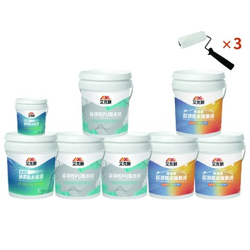 【AXE_艾克獅】30坪 屋頂防水套組 加強版湖光綠