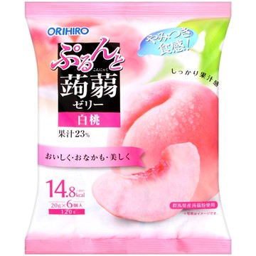 ORIHIRO 白桃風味蒟蒻果凍(120g)