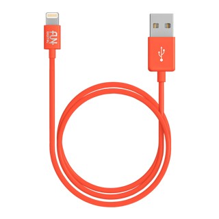 FUNDIGITAL MFi認證 Apple Lightning cable 8Pin 充電傳輸線 1M-橘