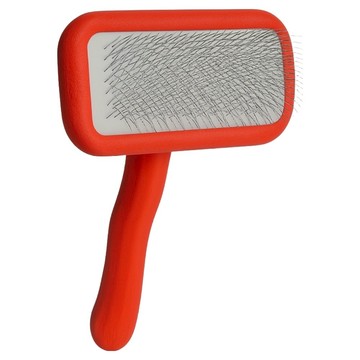 Chris Christensen 克莉絲汀森 Mark II波浪木柄美容氣墊針梳 小型犬用  紅色  1個