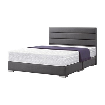 IHouse-艾瑪仕 條紋貓抓皮(床頭+床底)房間2件組 單大3.5尺杏仁黃#707-15