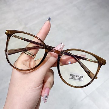 2025年小紅書同款眼鏡框架可配近視TR90防藍光平光文藝光學鏡女