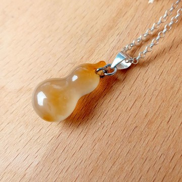 造型玉墜 - 葫蘆 紅玉髓/簡單好搭配 葫蘆福氣來/