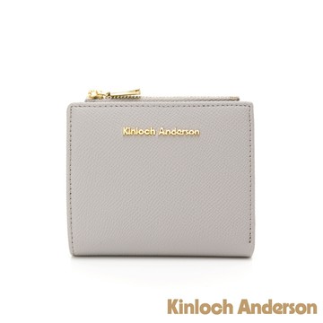 【金安德森】Enid 經典壓釦式短夾-優雅灰