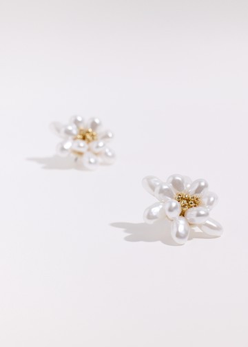 珍花朵朵開・鋼針耳環