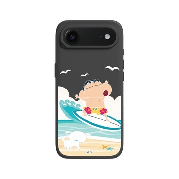iPhone Air SolidX 黑 - 蠟筆小新 Crayon Shinchan - 海邊衝浪去