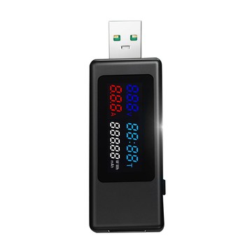 KWS-V30 USB功率計測試儀6合1電流電壓定時容量電量帶斷電記憶功能2026