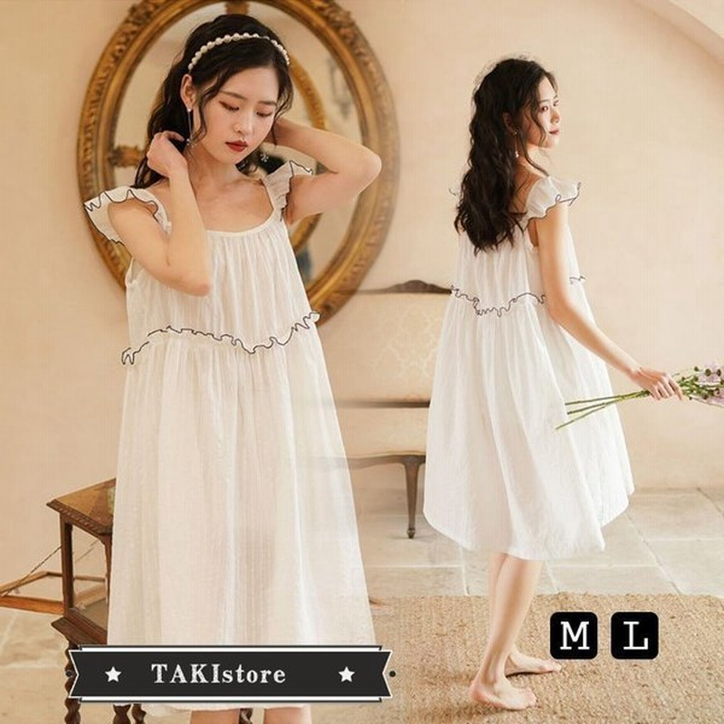 ネグリジェ レディース 春 夏 パジャマ ワンピース ロング ネグリジェ パジャマ 可愛い ルームウェア 寝巻き 部屋着 ネグリジェ 大きいサイズ 通販 Lineポイント最大0 5 Get Lineショッピング