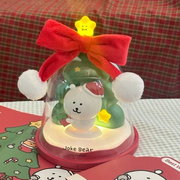 【預購】 iSNEAKERS｜Joke Bear 自嘲熊 正版授權 聖誕氛圍燈 小夜燈 聖誕禮盒 聖誕樹裝飾燈 許願燈