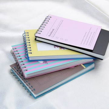 臺灣現/🎀筆記本 記事本書慧文具-線圈本小巧PVC耐用50頁加厚絲滑紙張便攜小本子隨身帶