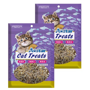 A star am貓咪小魚干 40g/包 2入 貓咪零食 天然無添加 低脂肪  小魚乾