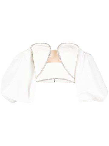 Self-Portrait Off Shoulder Crepe Top