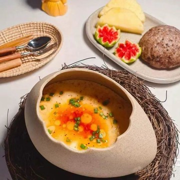 🔥臺灣夯貨-大米優品🏆造型鳥巢陶瓷點心泡麪鴕鳥蛋創意甜品蛋殼酸奶蒸蛋餐廳特色餐具