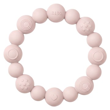 BIBS Teething Ring Beaded 珠珠  花瓣粉  1個  固齒器