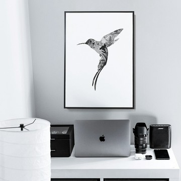 蜂鳥 • 展翅-臥房掛畫/商空/複製畫/玄關/角落空間/鳥/居家飾品