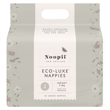 Noopii 美好尿布 台灣公司貨 黏貼型 3~6kg  2號(S)  24片
