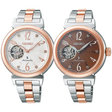 SEIKO 精工 LUKIA 開芯鏤空機械女錶 34.6mm (SSVM060J/SSV062J)