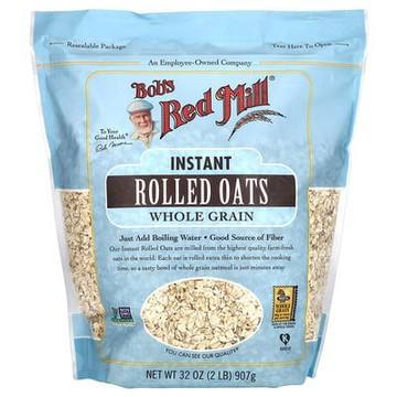 Bob's Red Mill, 速食輾制燕麥，全穀物，32 盎司（907 克）