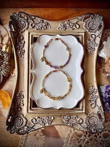 -締結契約-天然水晶手鏈/黃銅手鍊