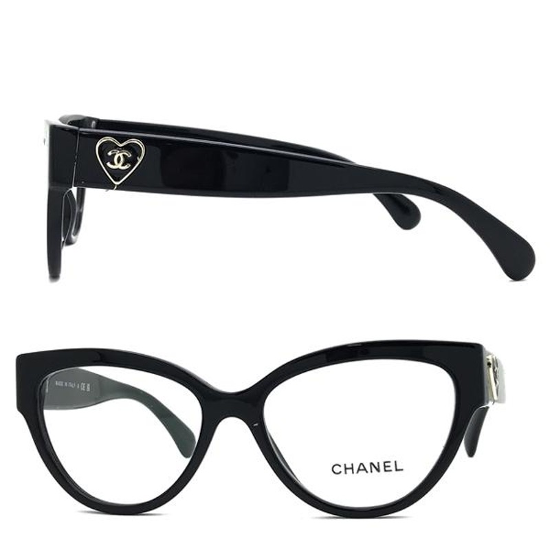 CHANEL メガネフレーム ブランド シャネル ブラック 眼鏡 0CH