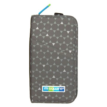 m square 商旅系列II標準版護照夾 灰色六角紋 單入  300 x 130 x 20mm