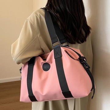 Acorn*橡果-韓系大容量斜背包側肩包手提包防水包托特包購物包6917(粉色)