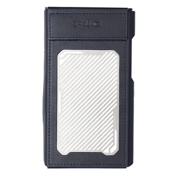 FIIO 飛傲 M23音樂播放器專用皮套 真皮材質 不鏽鋼散熱格柵 魔鬼氈開合  SK-M23  深藍色  1個