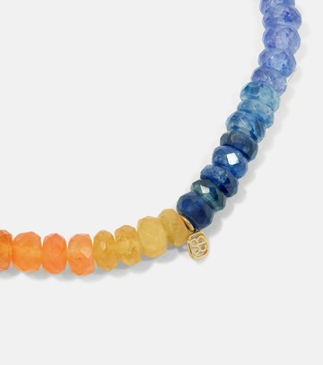 Sydney Evan Ice Cream Cone 14kt gold charm bracelet with sapphires