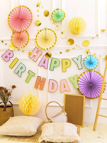 生日布置背景墻兒童寶寶一周歲成人派對裝飾男孩女孩趴體場景布置