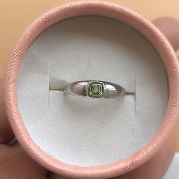 天然橄欖石戒指女款復古民族風潮人輕奢簡約指環活口百搭飾品禮物