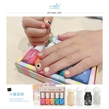 【e-nail】小貓派對組 ｜跟著色彩踏上繽紛旅程