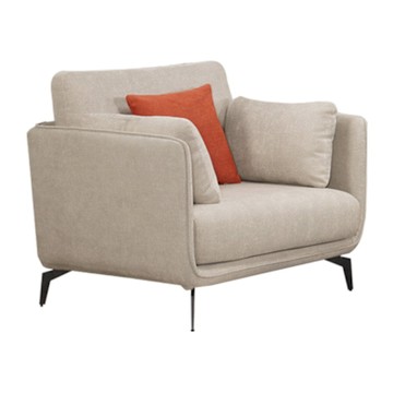 文創集 安迪可拆洗棉麻布單人座沙發椅-103x89x66cm免組