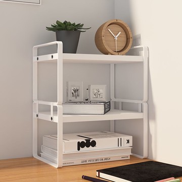 桌面置物架辦公桌文件收納架飄窗臺桌上多層鐵藝書桌廚房整理架子居家收納 整潔方便 便捷式-&&*--&*