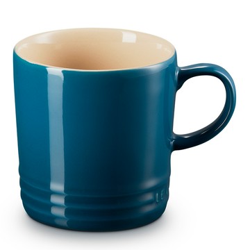 LE CREUSET -瓷器英式馬克杯350ml (湖水藍-無盒)