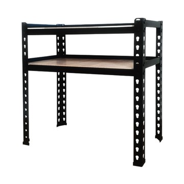 KI WISH 居家生活 角鋼 Set 黑色 搭配MDF板 單層平均荷重60公斤  76 x 25 x 65cm  2層