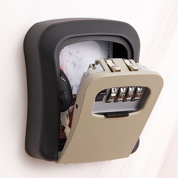 裝修鑰匙密碼盒門口貓眼工地防盜門上密碼鎖鑰匙盒密碼盒子裝鑰匙