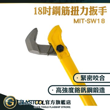 鋼筋扳手 開口扳手 多功能水管鉗 萬能板手 螺紋套筒管鉗 套筒扳手 多功能扳手鉗子 SHM-SW18 GUYSTOOL