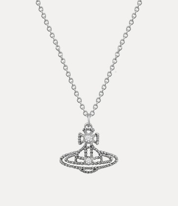 Vivienne Westwood Coretta Pendant Necklace Antique-platinum-white-cz Antique-platinum-white-cz Women