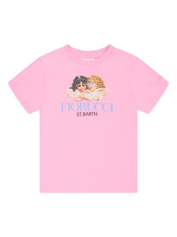 MC2 Saint Barth Kids - Logo embroidered t-shirt - kids - Fabric - 10 - Pink