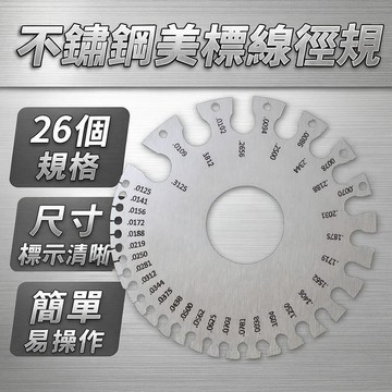 居安｜修繕 不鏽鋼美標線徑規 焊縫檢驗尺 厚度尺