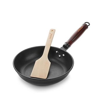麥飯石煎鍋兩件套 HMD-9723不粘鍋牛排煎鍋平底鍋24cm煎鍋+木鏟