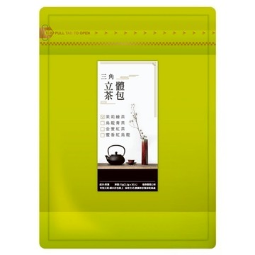 喝茶閒閒 三角立體茶包 茉莉綠茶  2.5g  30包  1袋