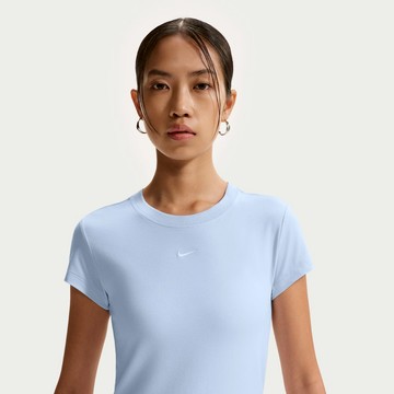 NIKE AS W NSW NK CHLL KNT MD CRP 女短袖 藍-FV5509407