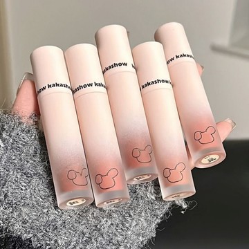 臺灣/✨脣泥KAKAshow萌趣熊脣釉啞光顯白不易掉不幹拔僞素顏高顏值平價推薦
